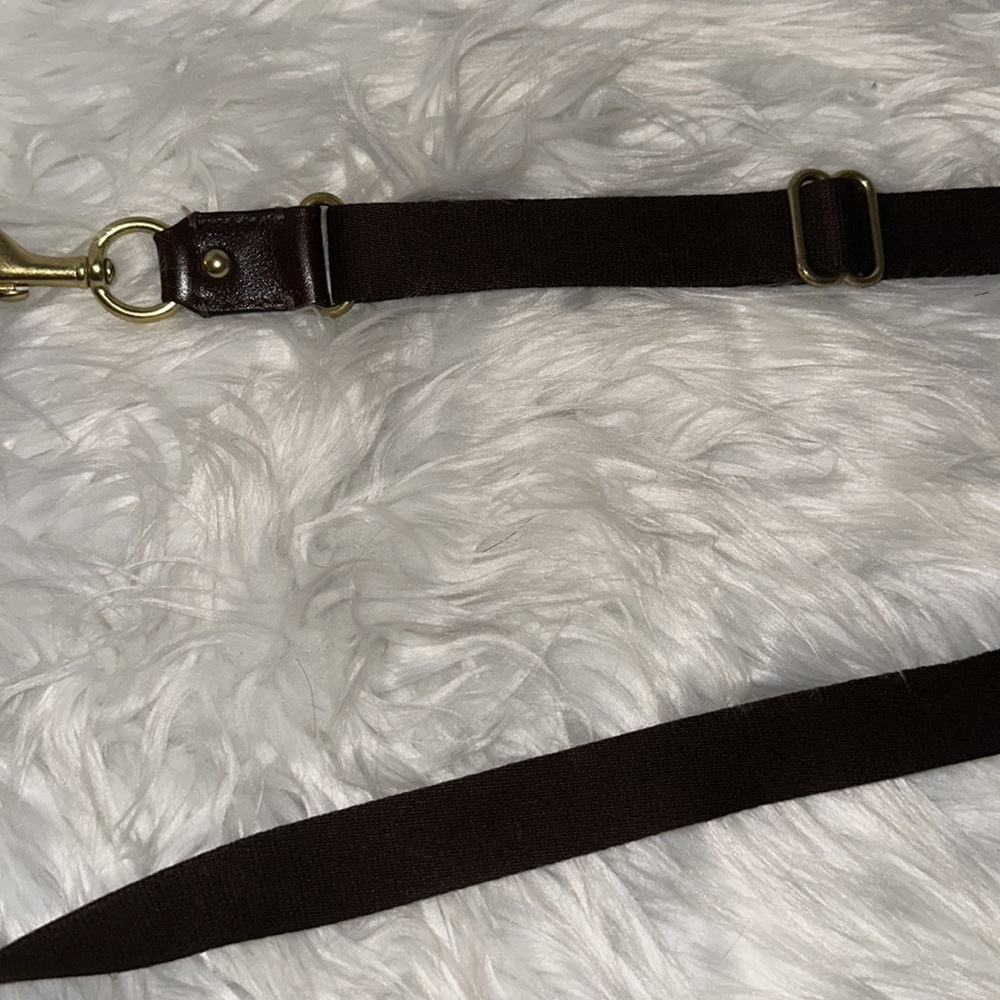 Coach Dark Brown Signature Canvas Crossbody with Gold Hardware - Picture 8 of 14